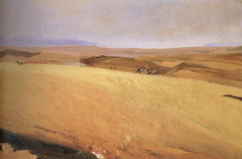 Joaquin Sorolla Castilla wheat field Germany oil painting art